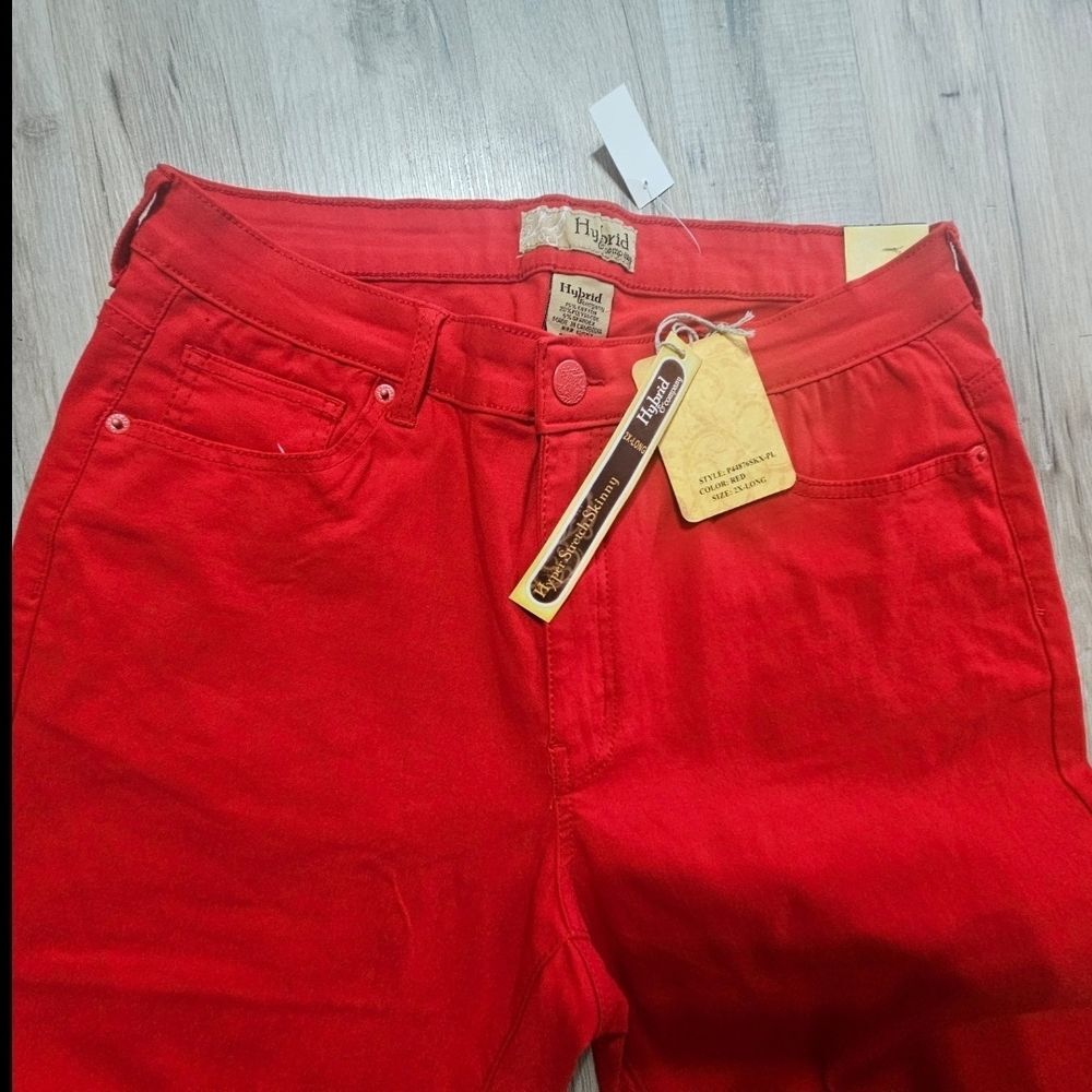 Hybrid & Company Red Skinny Jeans for Women